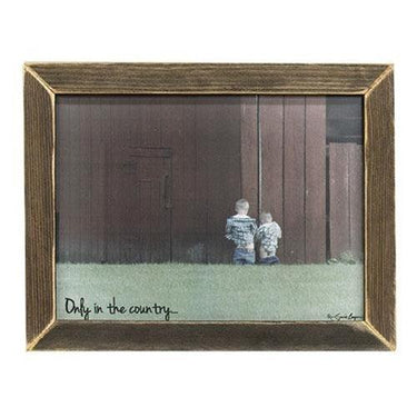 Only in the Country Framed Print - The Fox Decor